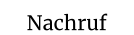 Nachruf