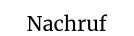 Nachruf