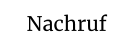 Nachruf