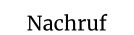 Nachruf