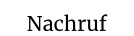 Nachruf